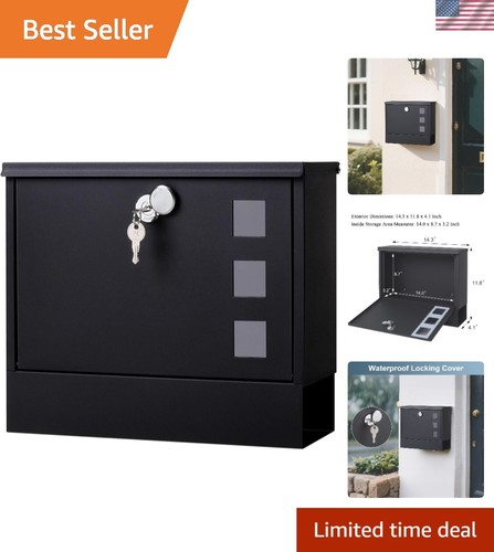 Secure locking mailbox wall - secure,
