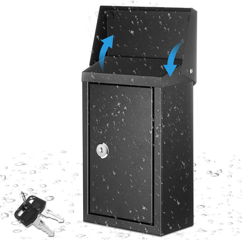 Metal locking mailbox cash - locking, box