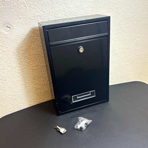 Locking wall mount mailbox - locking,