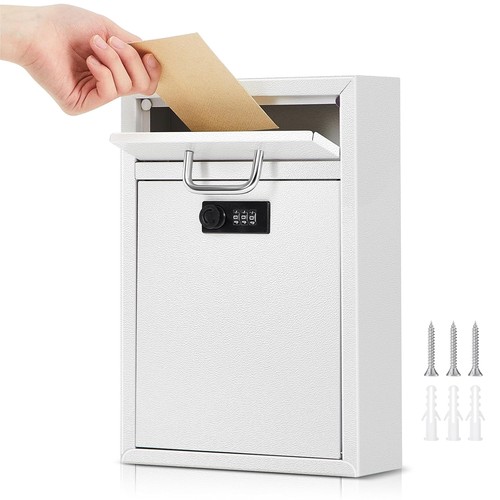 Large white locking wall mount - locking,