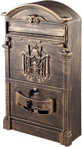 Wall mount locking mailbox - wall,