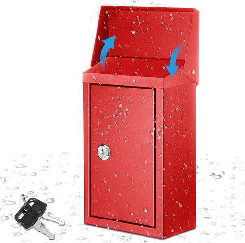 Metal locking mailbox - mailbox, cash