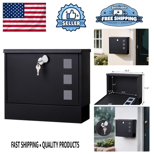 Secure locking mailbox wall - secure,