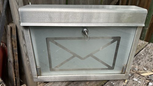 Modern mailbox stainless steel - stainless,
