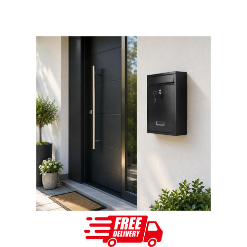Locking mailbox wall mount - locking,